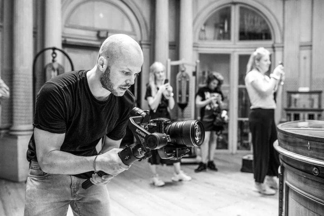 Preparing the camera on location
